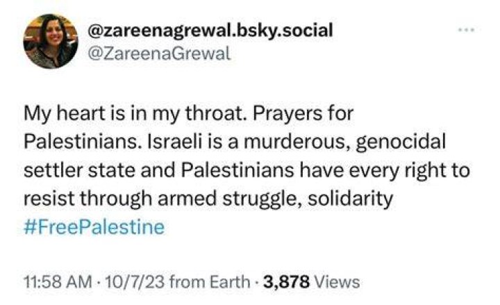 Who is Zareena Grewal? Yale professor supports Hamas on Twitter